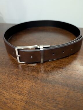 Reversible Brown/Black Men's Leather Belt